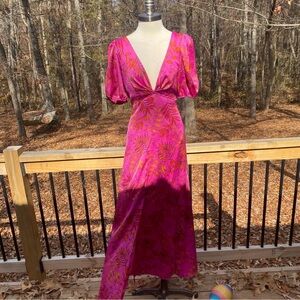 Sachin + Babi Vibrant Pink High Low Dress